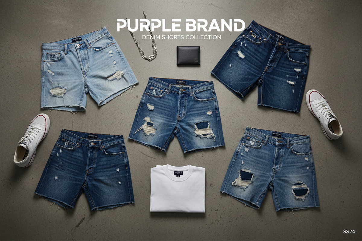Purple Brand Denim Shorts