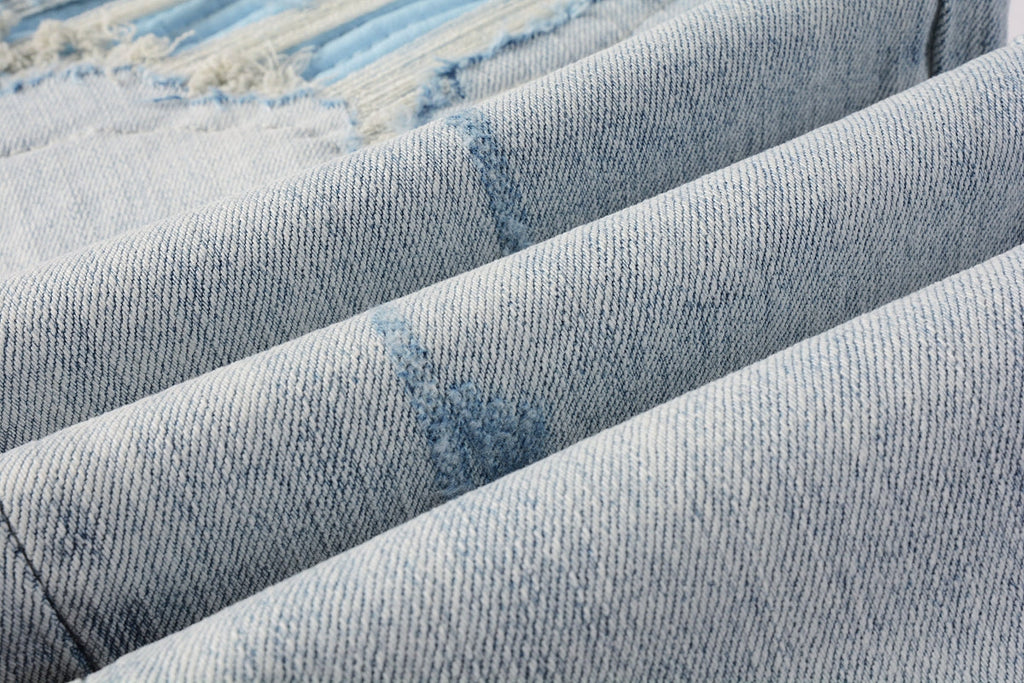AMIRI Slim Fit Distressed Jeans – Full Length Denim