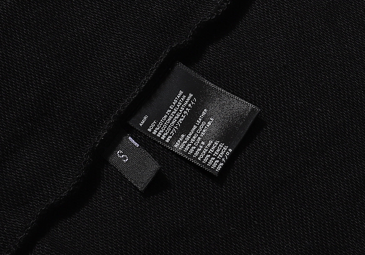 AMIRI Street Style Logo Cotton Hoodie