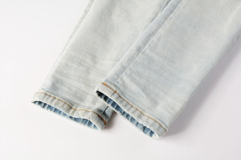 AMIRI Slim Fit Distressed Jeans – Full Length Denim