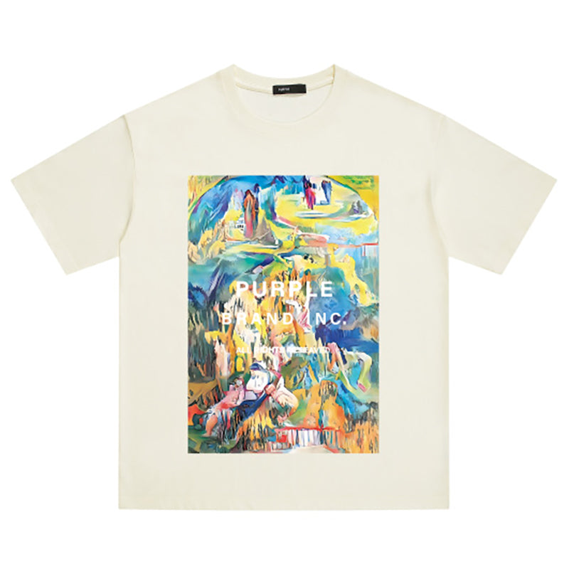Purple Brand Inc. Abstract Art Graphic T-Shirt