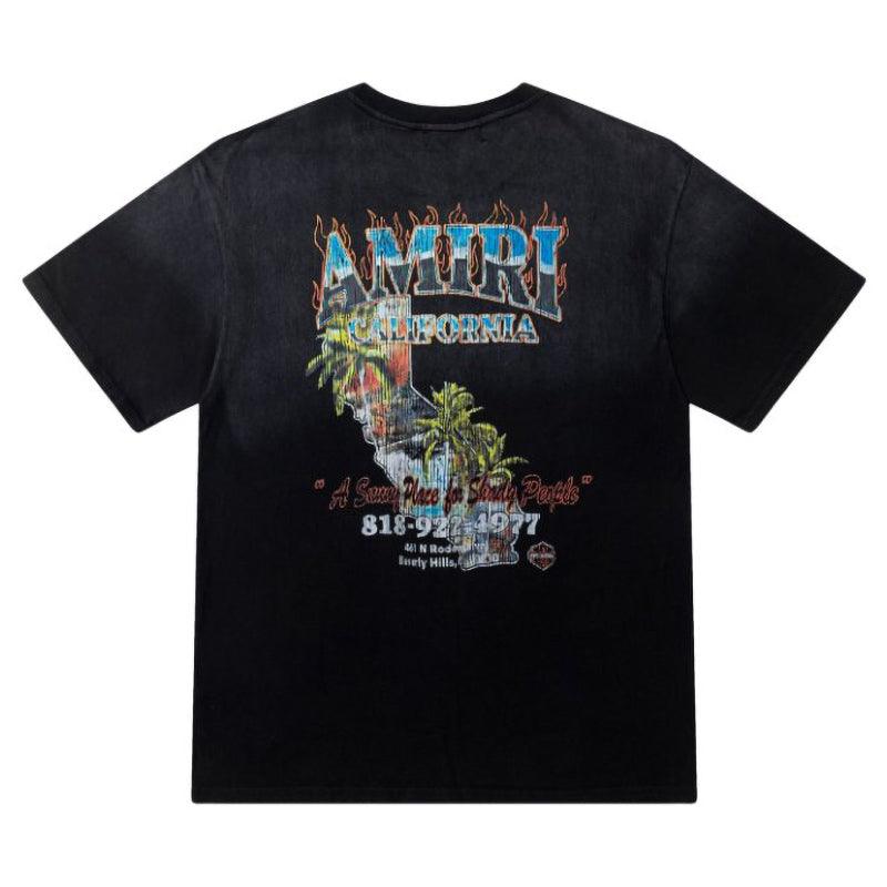 AMIRI California Sunny Place Graphic Tee - Black