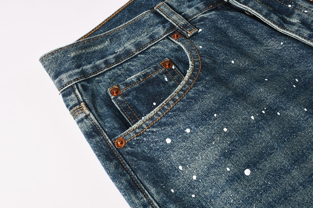 Purple Brand Skinny Jeans #9139 – Destroyed Crystal Diamond Denim