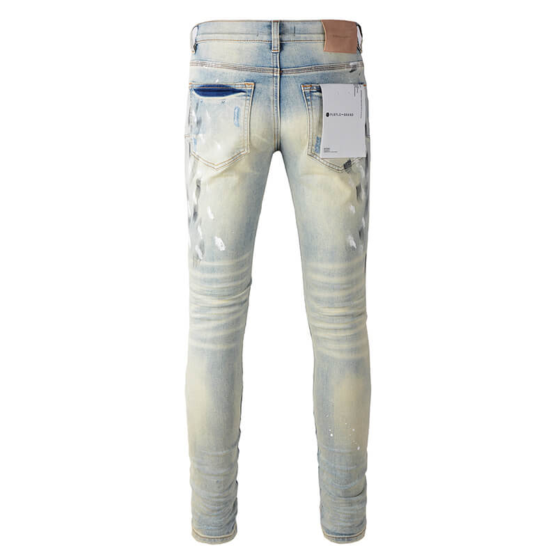 Purple Brand Jeans #9007 | Skinny Fit Scratched Denim