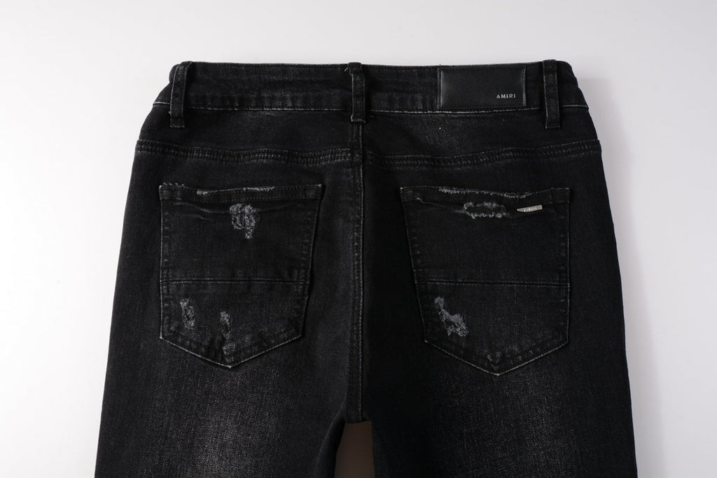 AMIRI Slim Fit Distressed Jeans – Full Length Denim